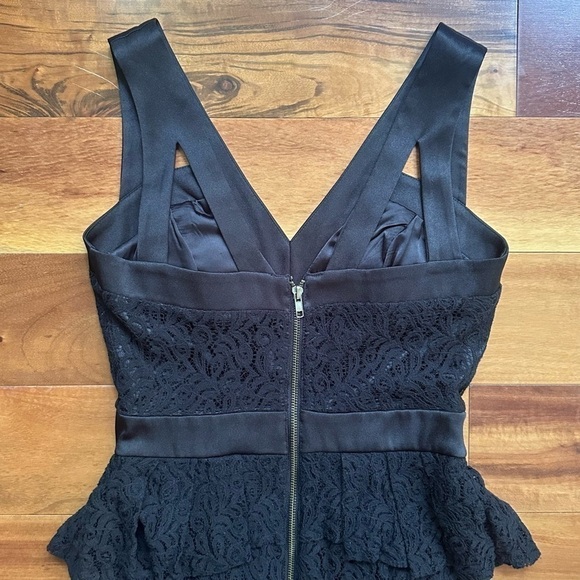 XOXO Black Lace Peplum Dress - Picture 7 of 10